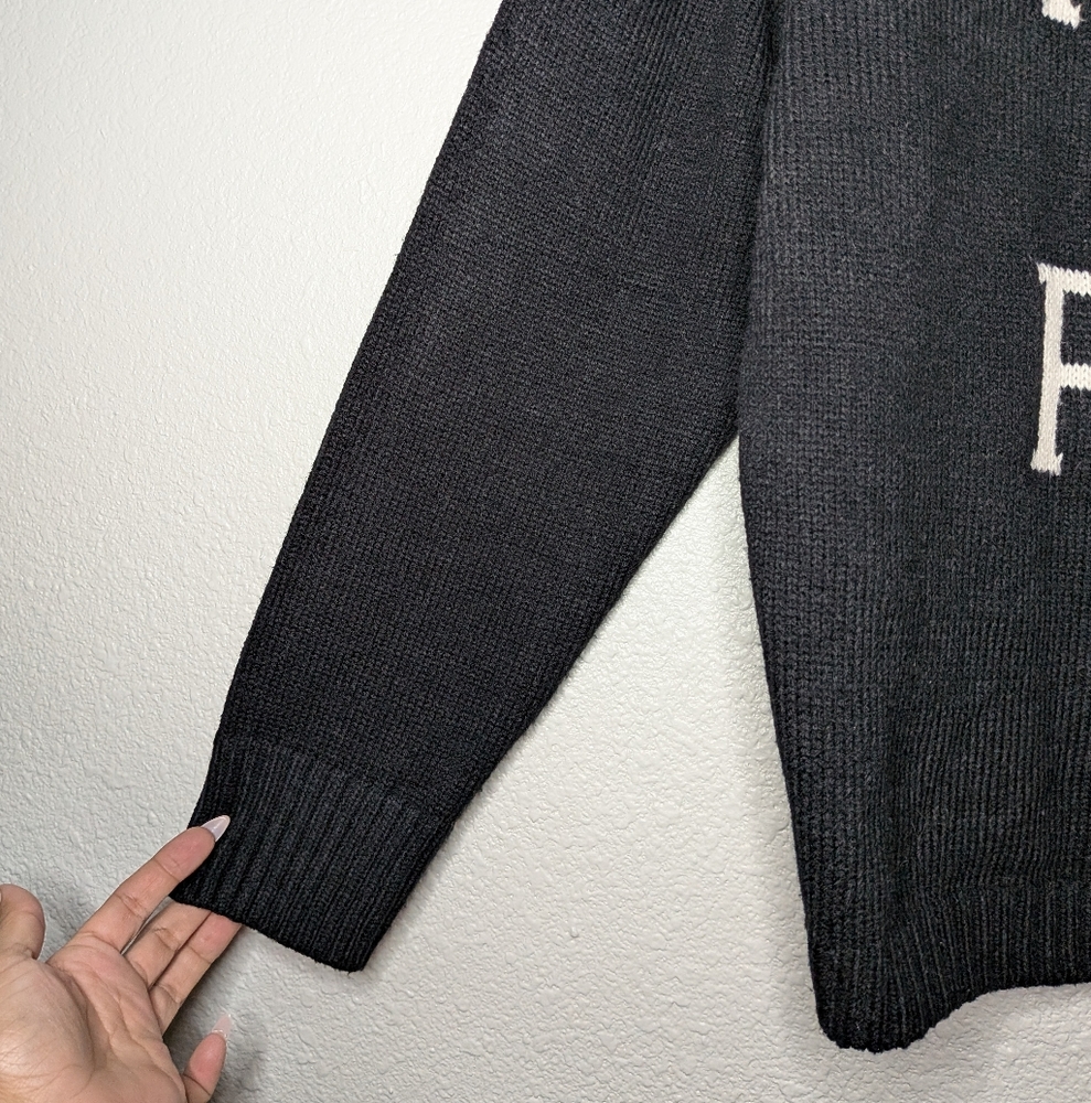 Panache Apparel Womens Punk Goth Rock & Roll Cozy Soft Comfy Knit Sweater L - Picture 3 of 7